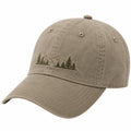 Basecap Khaki mit Landschaftsmotiv