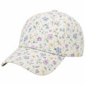 Verstellbare Basecap mit floralem Muster in sanften Pastellfarben