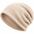 Unisex Slouch Beanie Mütze Beige