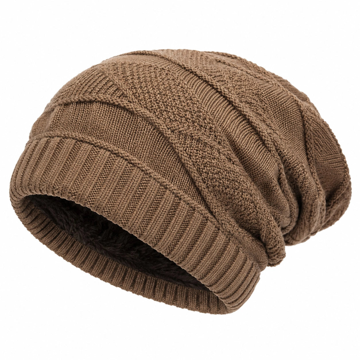 Winter Beanie Mütze Unisex Braun
