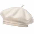 Elegante Damen Baskenmütze Beige