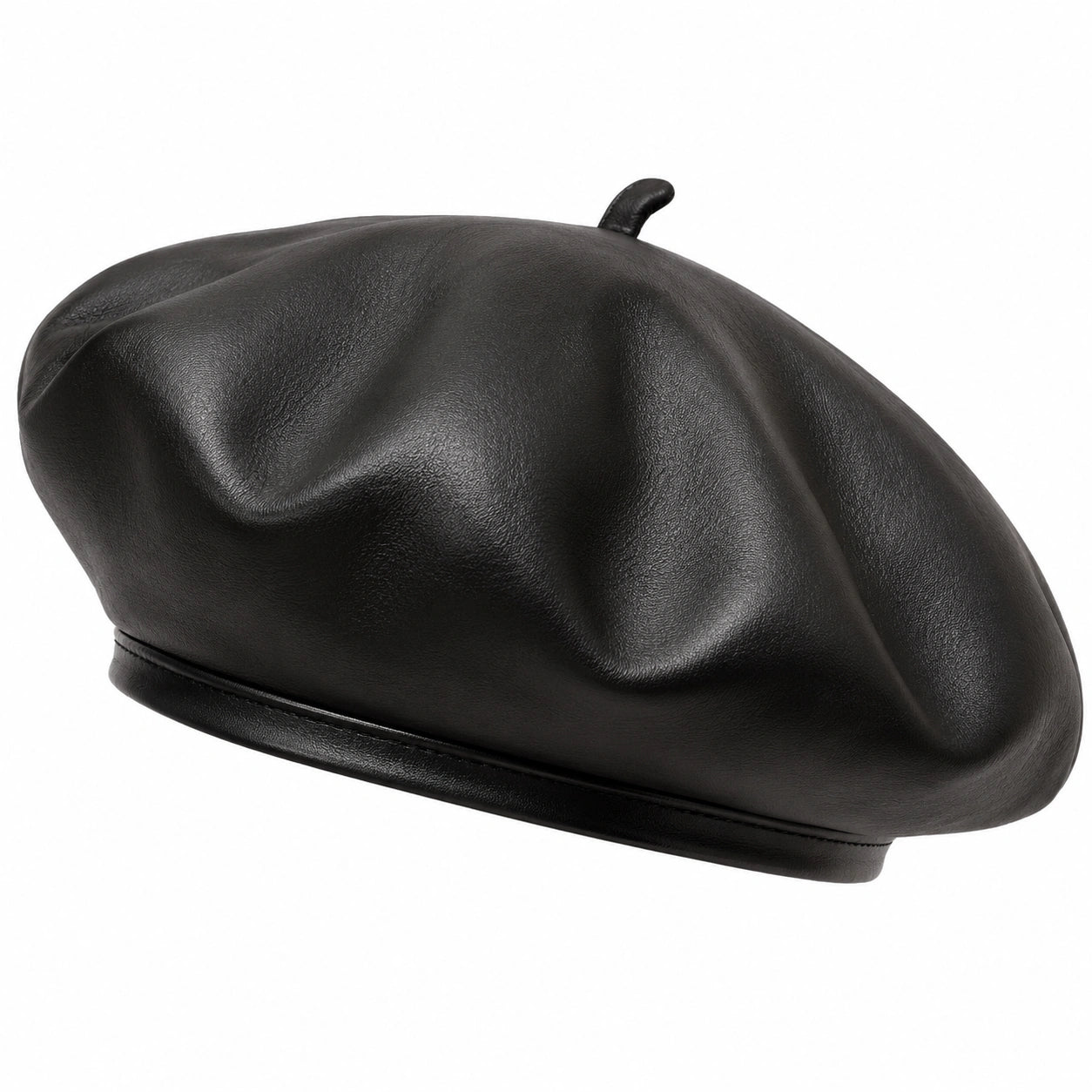 Elegante Damen-Baskenmütze in Schwarz