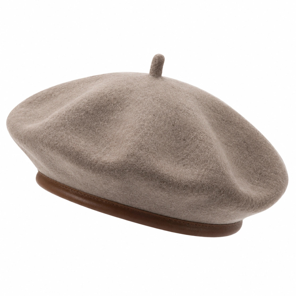 Klassisches Barett Hut Beige
