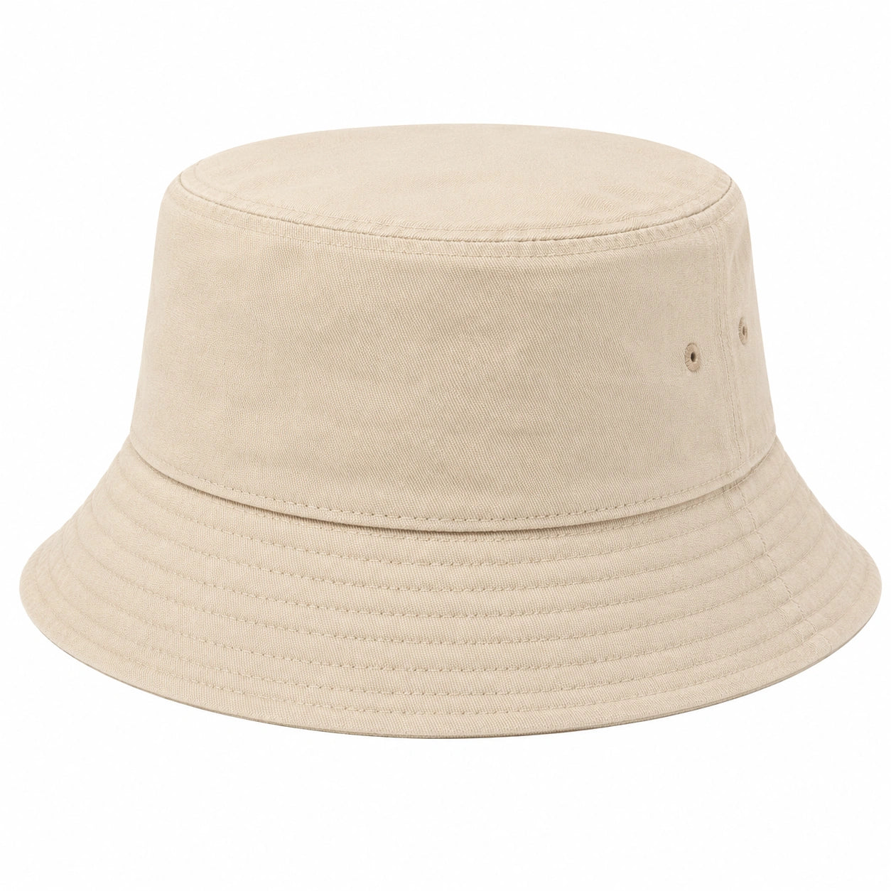 Unisex Beigefarbener Fischerhut