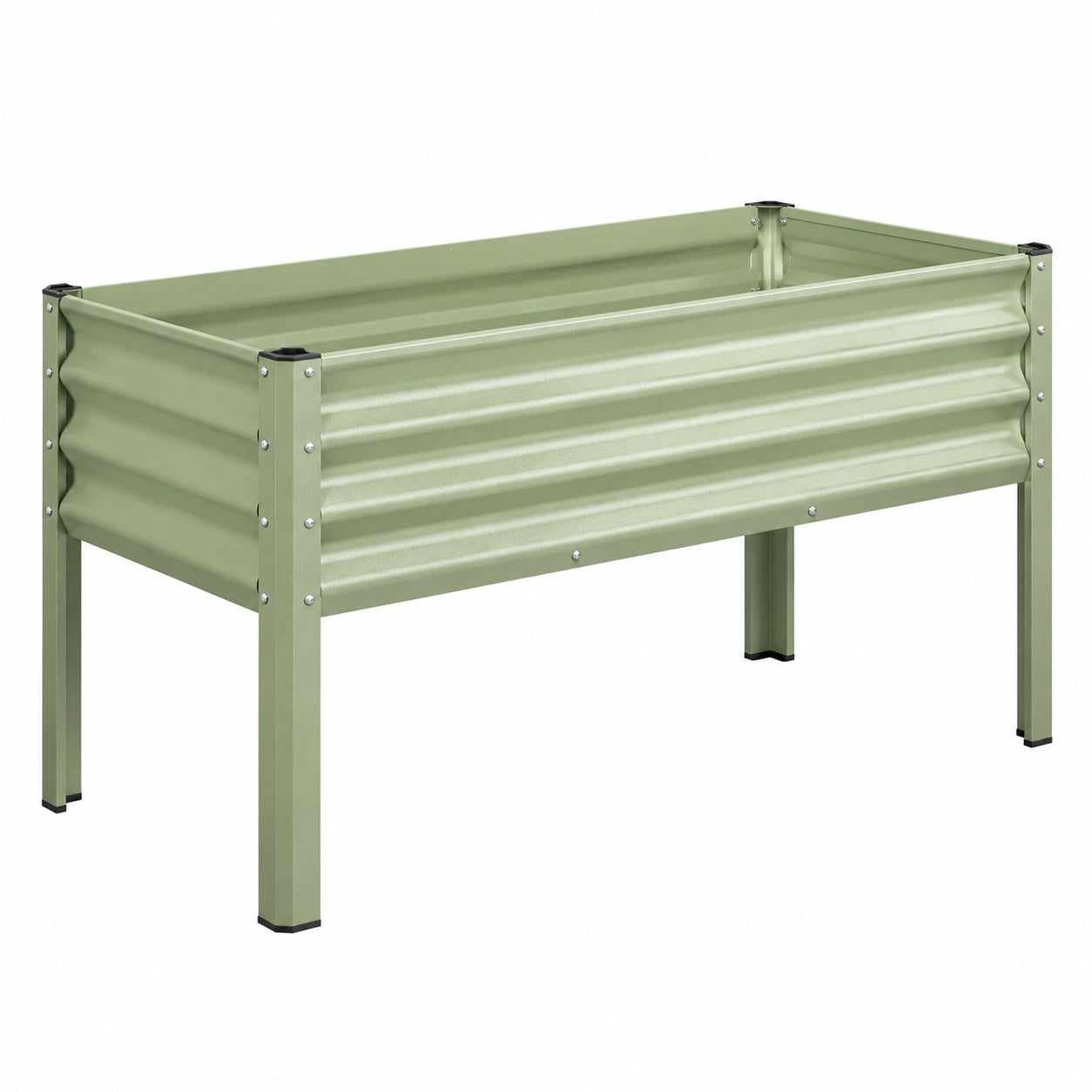Metall Hochbeet Grün 120x60x76 cm
