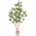 Künstlicher Olivenbaum 180 cm mit Topf - Grün