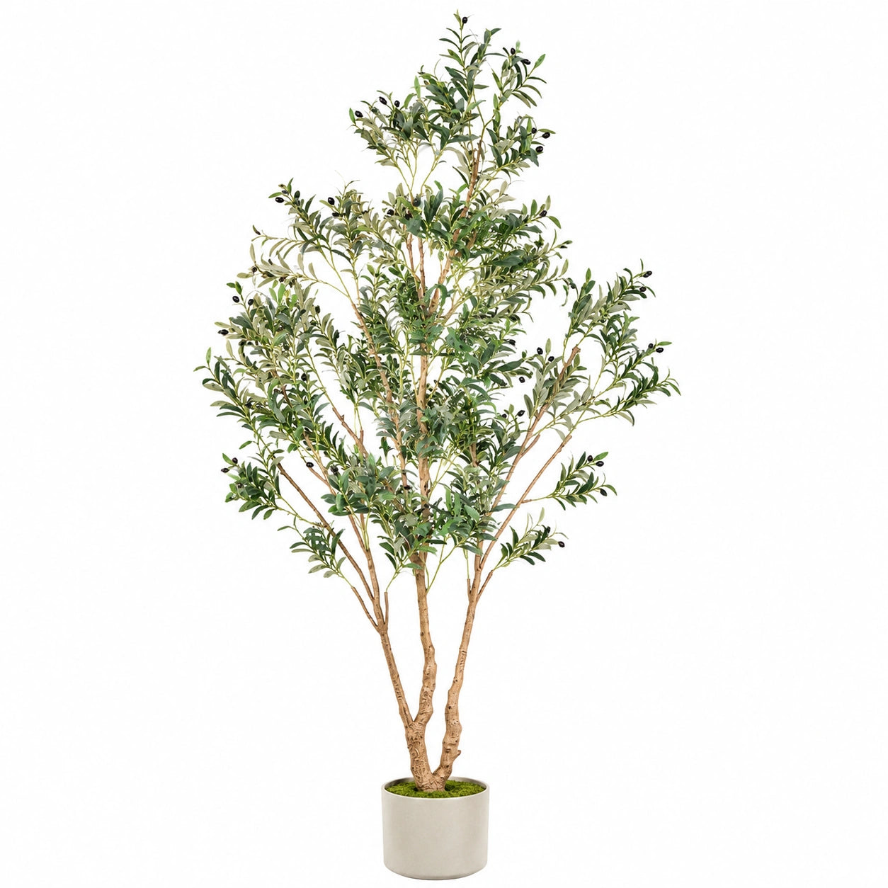 Künstlicher Olivenbaum 180 cm mit Topf - Grün