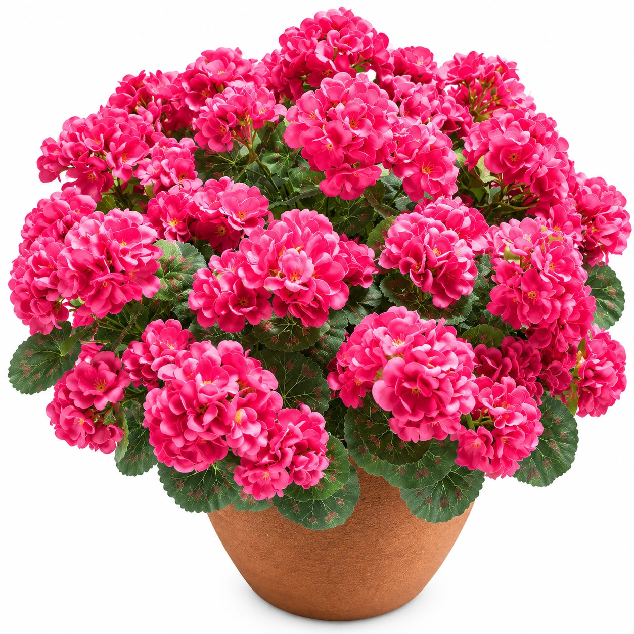 Künstliche Pelargonie Topfpflanze Pink